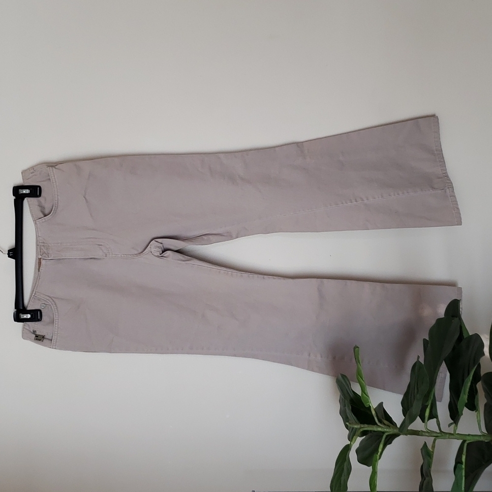 Bongo, Y2K, khaki, flare leg pants, Sz 9.